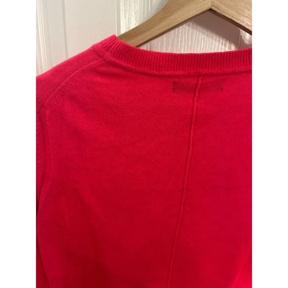 Banana Republic Pink Italian Merino Wool‎ Blend Crewneck Sweater Womens Medium